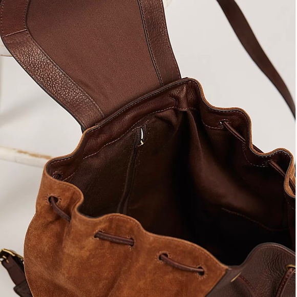 Frye Clara Suede Fringe Backpack bag. Super Rare ✨ - Picture 9 of 9